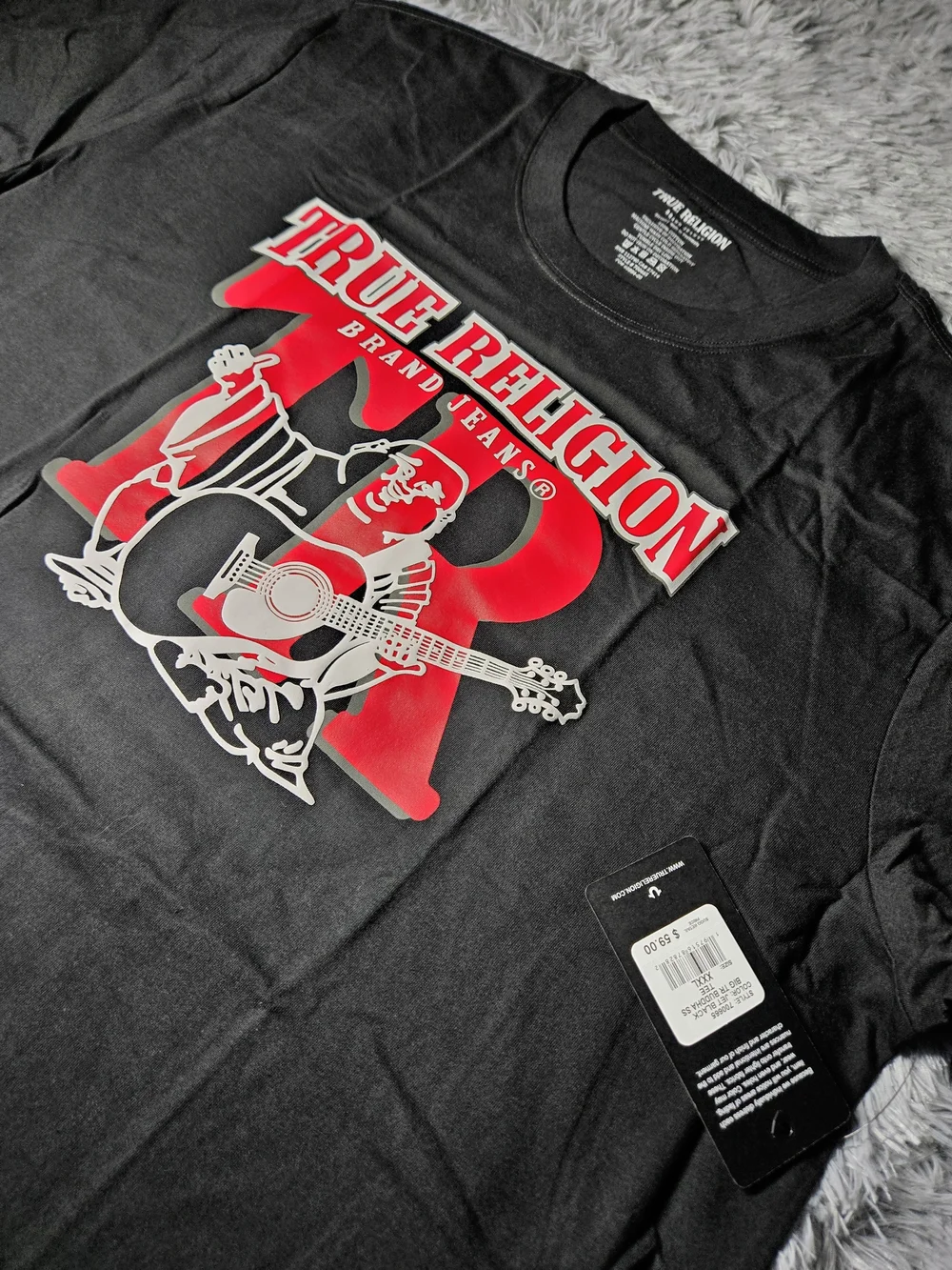 True Religion Big TR Budda Graphic Short Sleeve T-Shirt